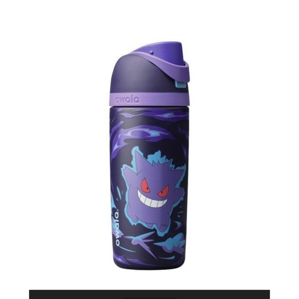 POKÉMON x OWALA FreeSip 24 oz Purple/Black Stainless Steel Water Bottle Gengar